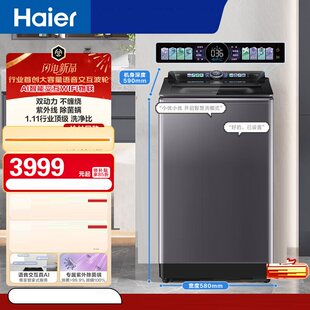 Haier/海尔 XQS120-BEV75N6U1云溪3.0驱变频双动力12KG波轮洗衣机