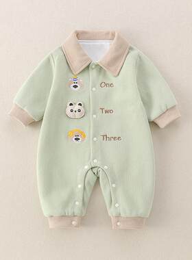 新生婴儿春秋款连体衣