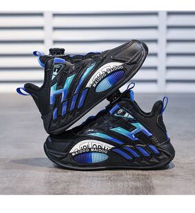 冬季新款防滑防水保暖儿童运动鞋男孩男童中大童跑步棉鞋