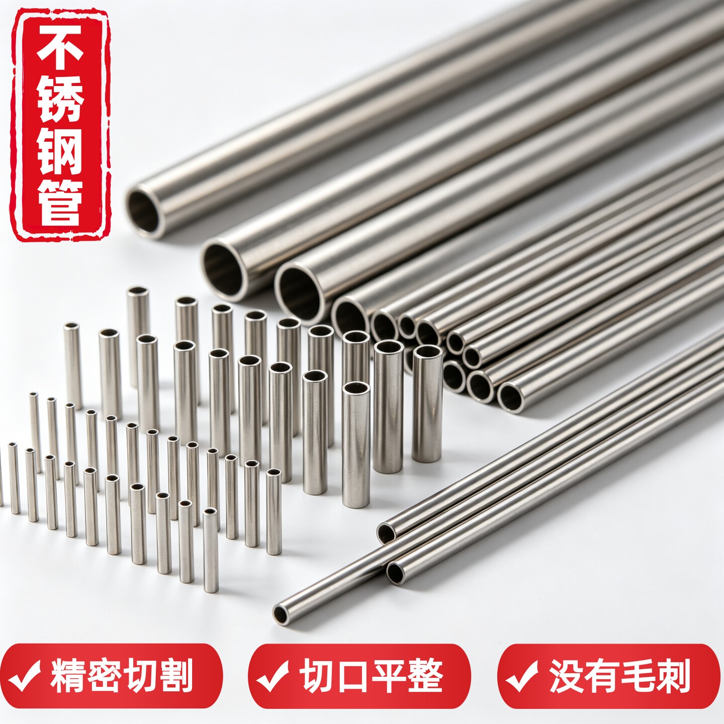 (正宗)304不锈钢毛细管 空心圆管薄壁管无缝管精密管不锈钢管加工