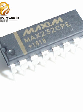 MAX232CPE DIP-16插件通讯接口驱动IC芯片 全新现货工厂热卖直销