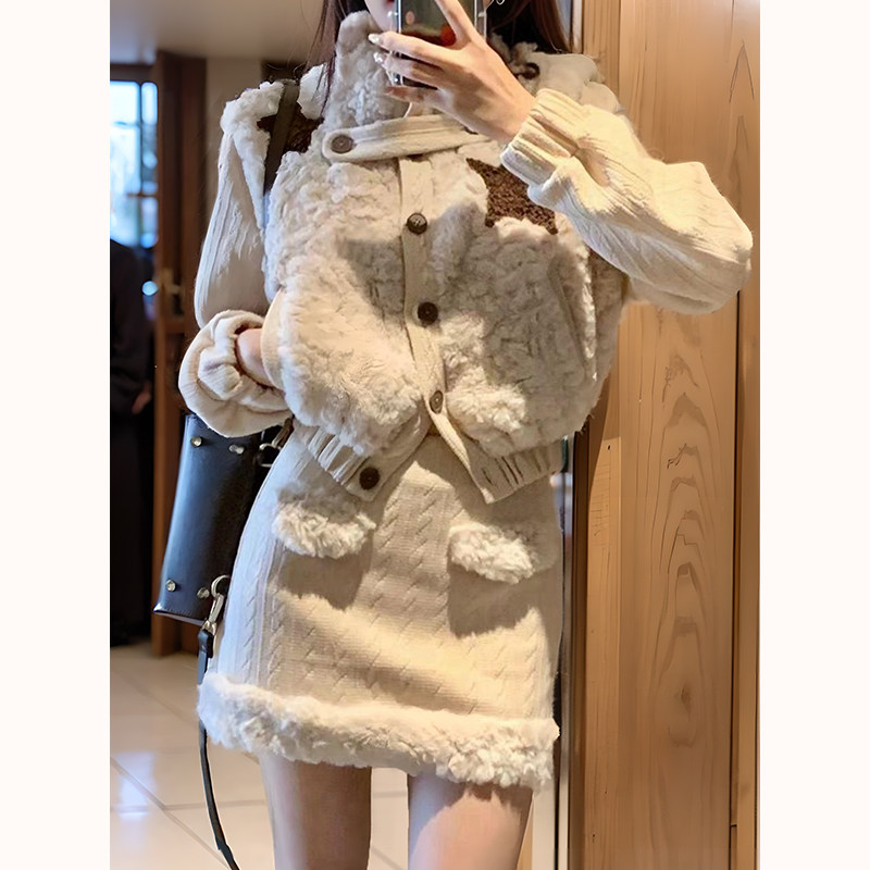 『橘子花海』冬季新款气质温柔系富家千金高级感小香风显瘦套装女,女装/女士精品,时尚套装,淘宝优惠券,粉丝福利购,淘宝优惠卷