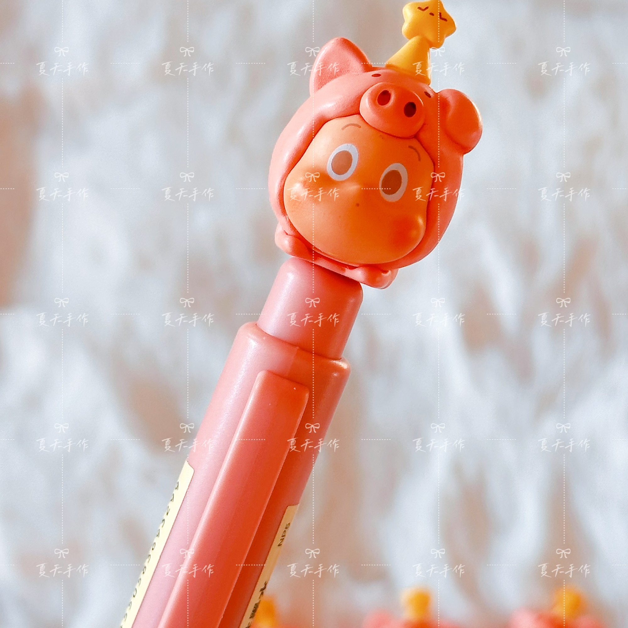 夏天手作-粉色睡衣星星人卡通中性笔学生文具可爱创意礼物,节庆用品/礼品,文化创意文具,淘宝优惠券,粉丝福利购,淘宝优惠卷