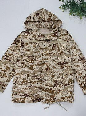 外贸秋冬美式数码三彩外套内胆格子布沙漠黄战斗战术作训便装夹克