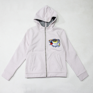 帽衫 欧美单女款 刺绣简约加绒保暖修身 外贸春秋季 外套 连帽卫衣