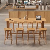 北欧吧台椅酒吧椅实木家用椅子高脚凳手机店凳子现代简约吧椅吧凳