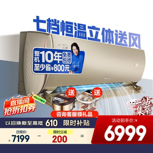 格力U雅2匹3匹新一级能效变频冷暖省电静音智能wifi卧室挂机空调