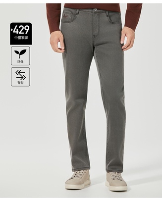 2025冬 利牌25DNZ31001男士中腰窄脚牛仔裤厚款牛仔长裤剩