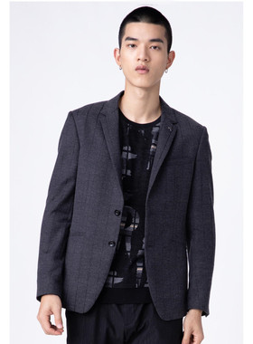 2024秋 利牌20QDX811SA男羊毛黑色单西商务休闲西服外套修身便西