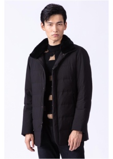2025冬 利牌男士皮草獭兔毛领内胆高端精品尼克服剩165-84码特卖
