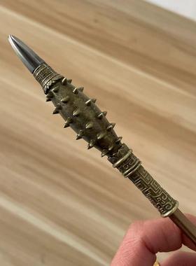 迷你金属小刀九环大刀摆件