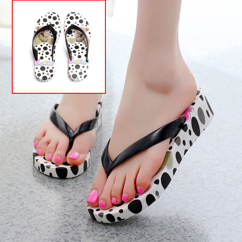 人字拖女防滑夏季时尚外穿凉拖女士高跟厚底夹脚拖鞋女可爱韩版|msdalam kategori Kasut wanita, selipar - dari Buy2taobao.com untuk memberikan perkhidmatan ejen Taobao profesional membeli