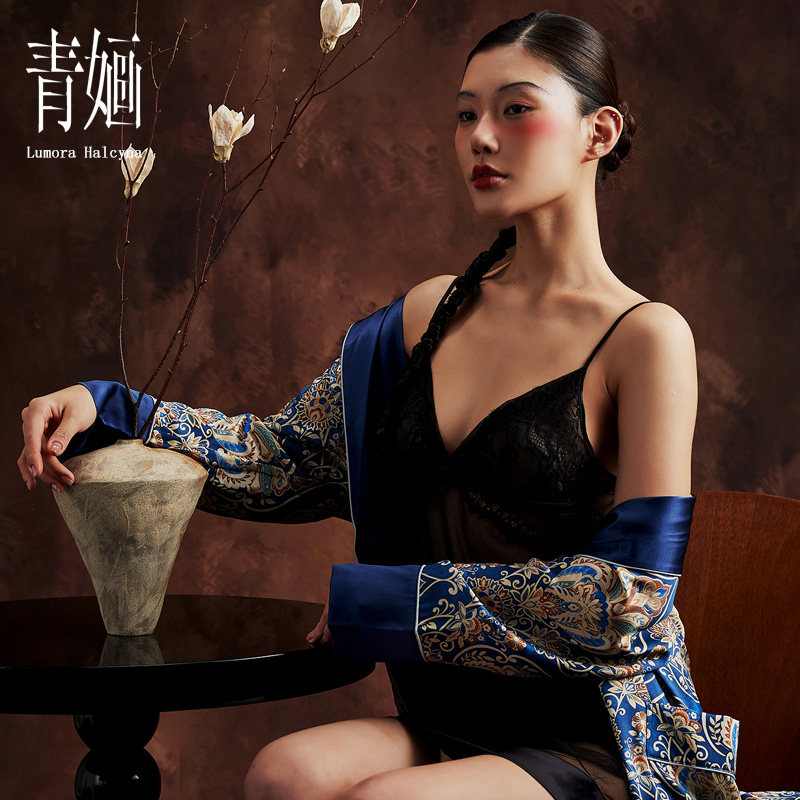 【清欢】纯欲性感蕾丝睡裙女士夏文胸