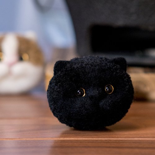 毛线球猫咪羊毛毡戳戳乐手工diy