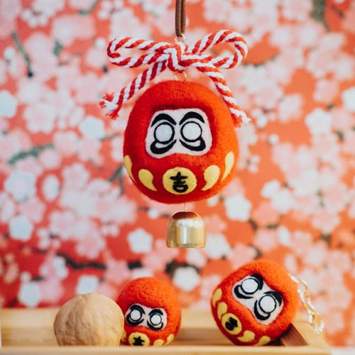羊毛毡戳戳乐达摩手工手工diy