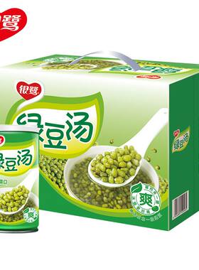 银鹭绿豆汤罐头饮品370g*6罐/12罐速食汤饮品