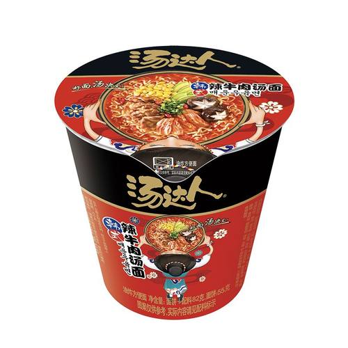 统一汤达人方便面韩式辣牛肉日式豚骨酸辣罗宋海鲜汤面樱花季