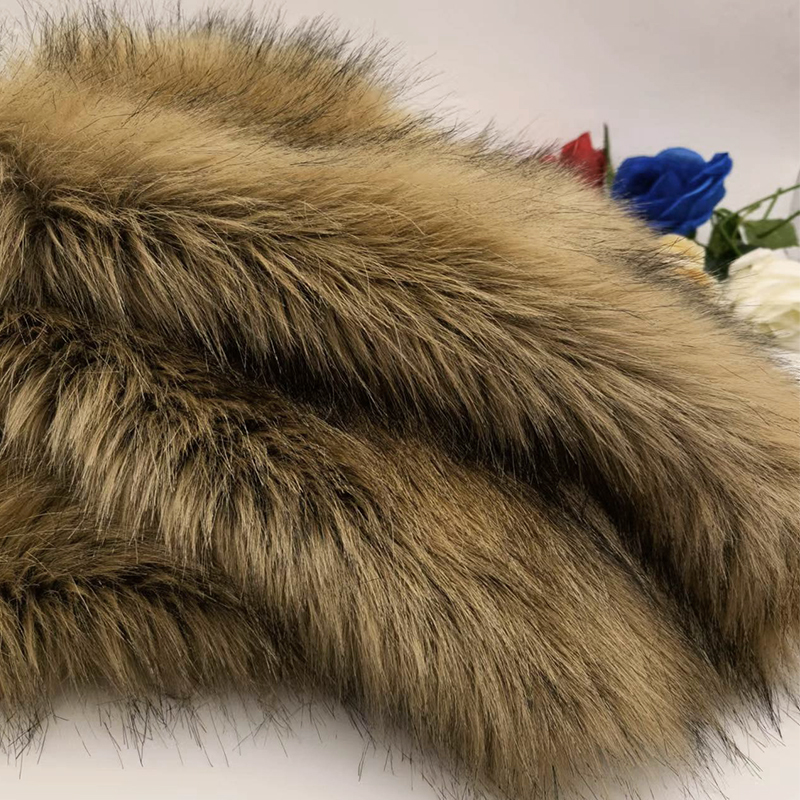 仿皮草面料服装加厚染尖仿狐狸