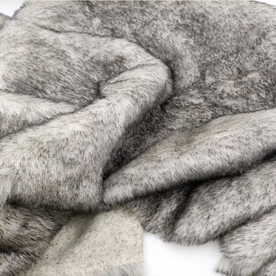 2CM白染黑尖仿狗毛人造毛布料毛绒布料地毯拍摄背景布装饰手工DIY