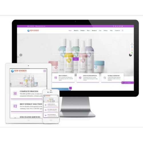 响应式日用百货产品英文外贸企业网站建设（正版授权模板源码）