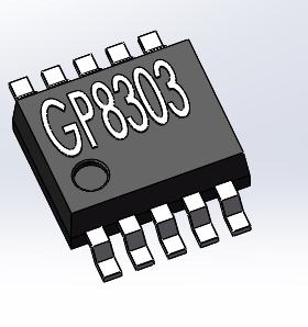 GP8303 I2C转0-20mA模拟量4-20mA 线性度0.1% 内置DA 地址位外设