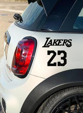 NBA詹姆斯湖人队篮球球迷JAMES23号车贴摩托电动车身个性汽车贴纸