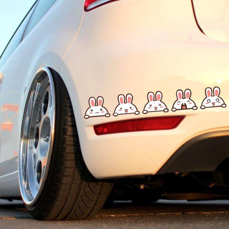 新品摩丝娃娃小兔子可爱卡通 划痕遮挡反光防水装饰车贴汽车贴纸,汽车用品/电子/清洗/改装,汽车装饰贴/反光贴,淘宝优惠券,粉丝福利购,淘宝优惠卷