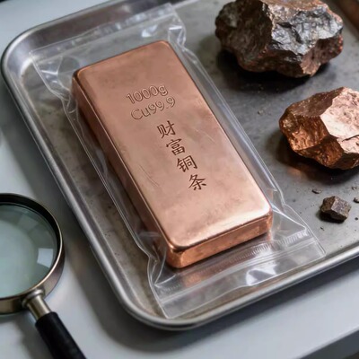 纯铜铜条实心财富投资紫铜铜块铜砖铜板1000克 纯铜 可收藏