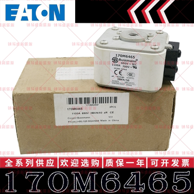 170M6465 1100A 690V 现货 全新巴斯曼BUSSMANN快速熔断器 保险丝