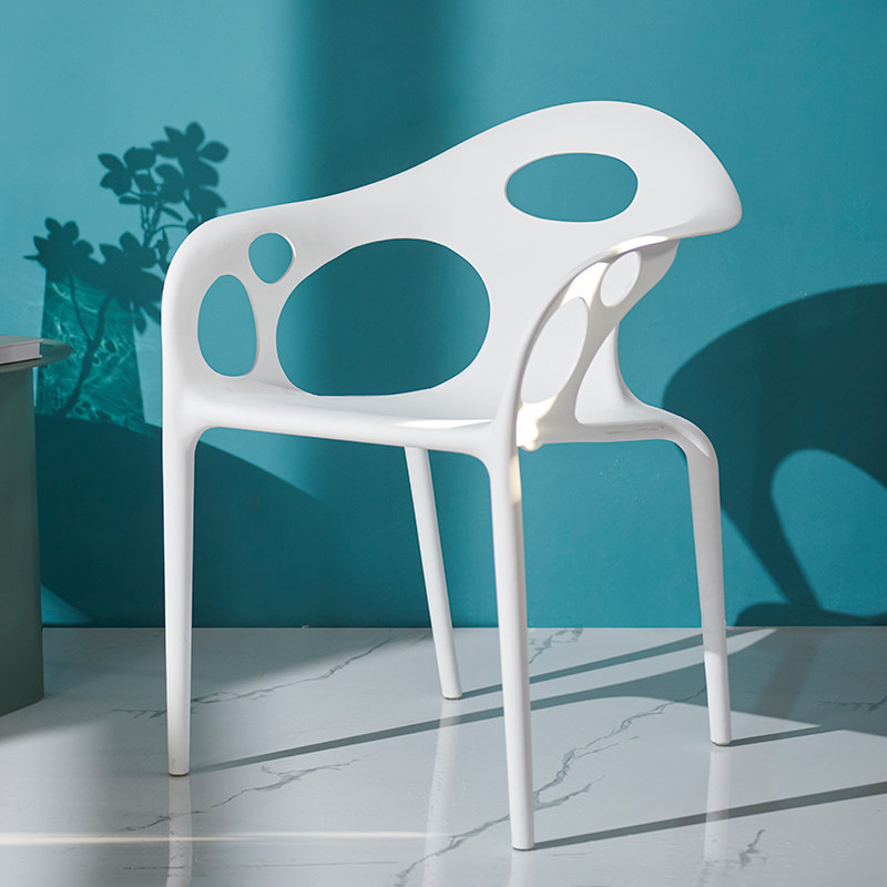 塑料椅子创意造型简约现代北欧风ins网红设计师户外靠背餐厅椅凳