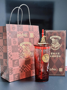 正品代购奈雪的茶哈利波特联名玻璃吸管杯冰箱贴透卡方巾车票周边