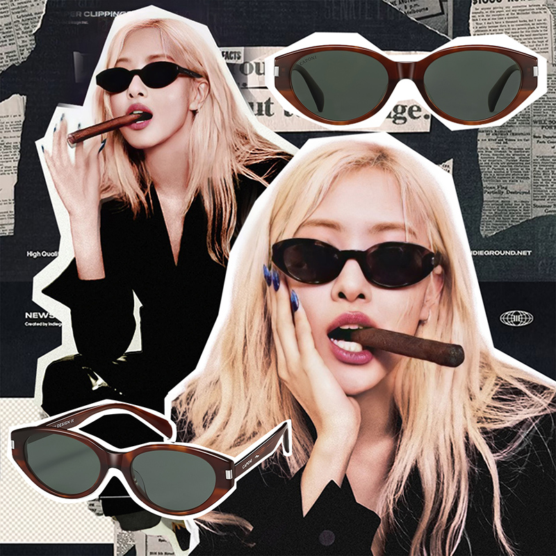 CAPONI复古玳瑁猫眼墨镜摩登潮搭