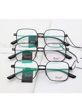 新款帕莎眼镜框架板材方框配防蓝光近视光学纯钛架PA72001网红款