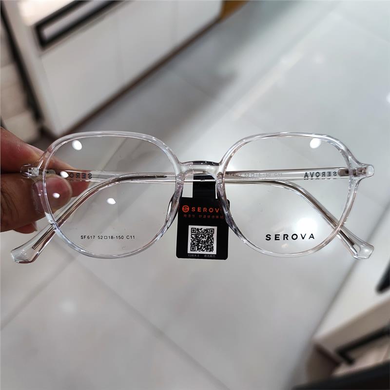 施洛华张艺兴同款近视眼镜框男素颜显瘦黑框防蓝光眼镜女潮SF617