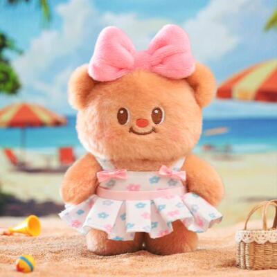 现货正版toptoy黄油小熊百变橱窗盲盒可爱毛绒公仔新年礼物挂件