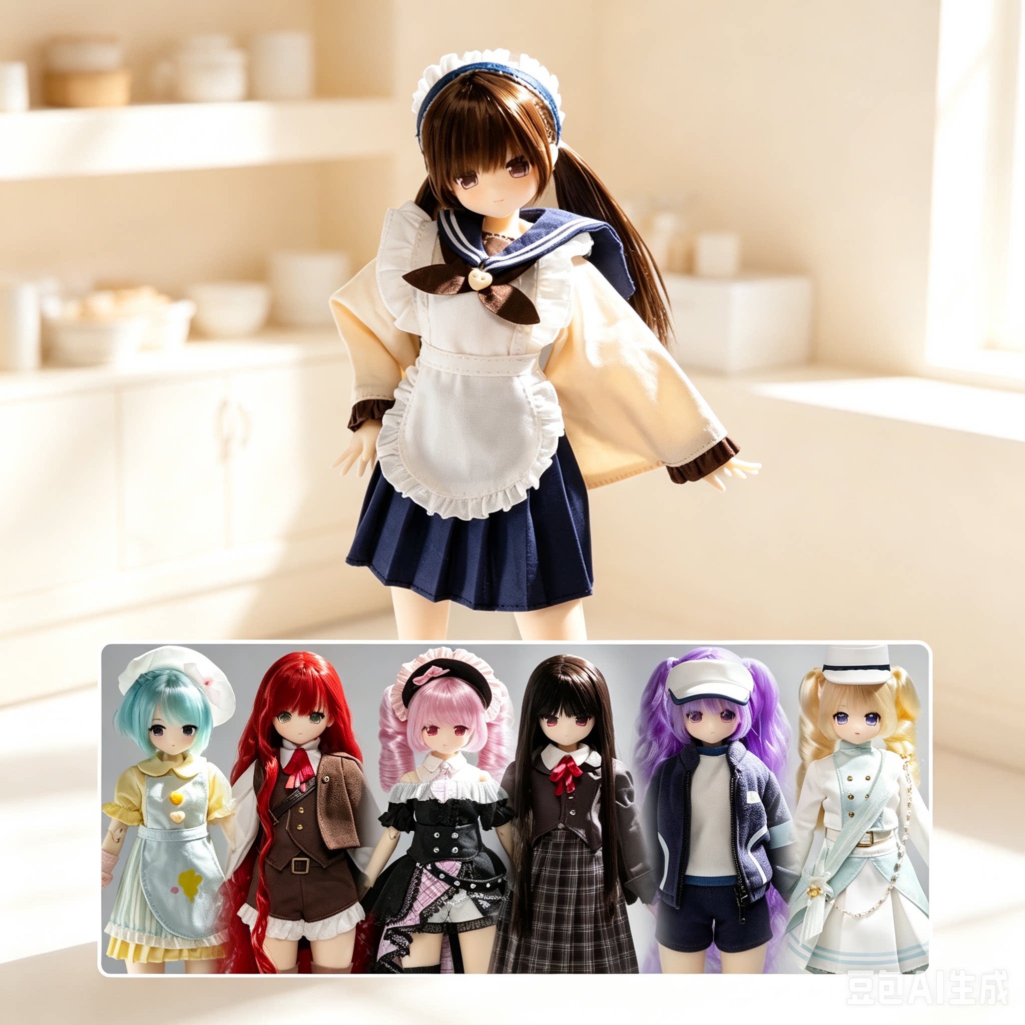 正版集合!少女归宅部特六BJD盲盒