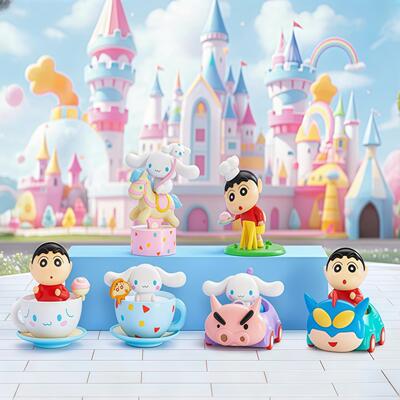 TOPTOYCinnamorollx蜡笔小新奇妙乐园系列盲盒可动公仔手办摆件