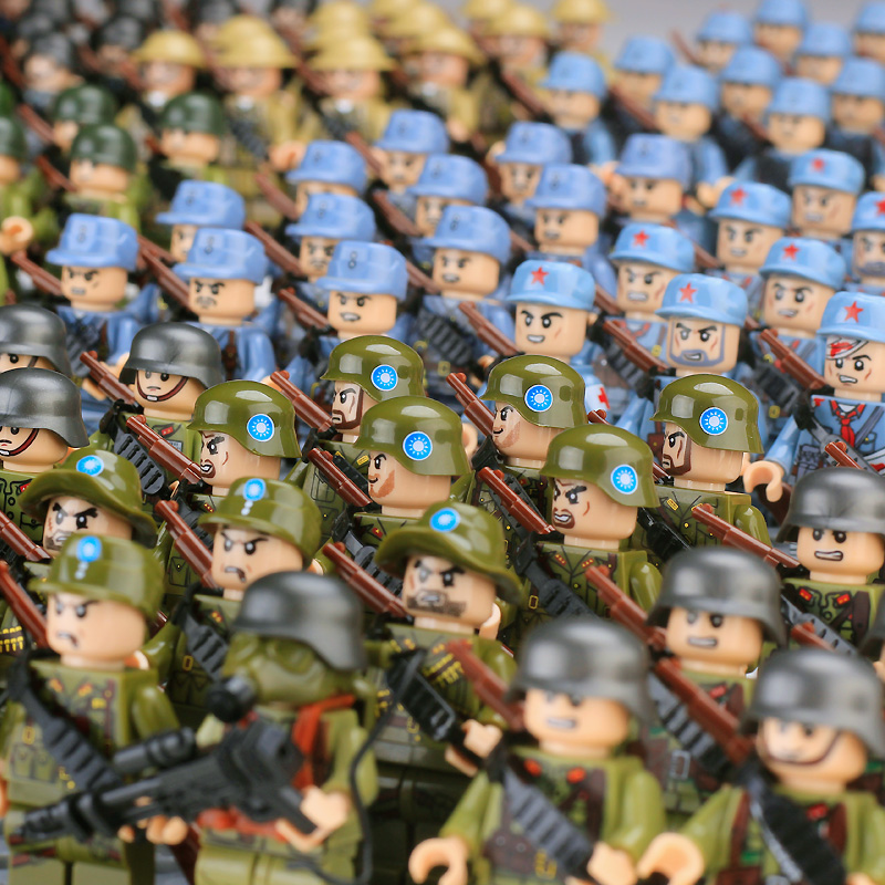 士兵打仗玩具兵人军事人仔