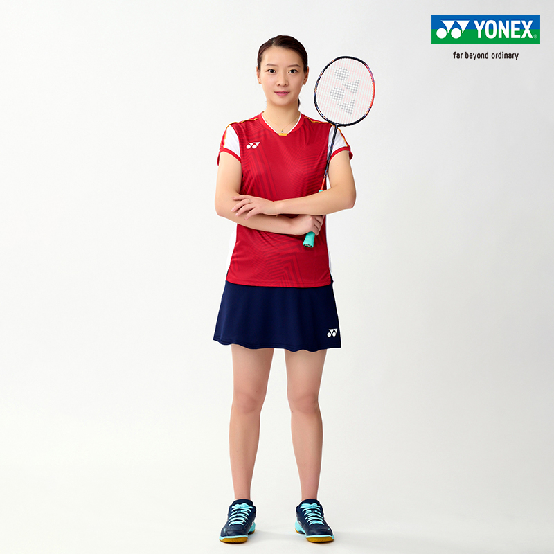 YONEX尤尼克斯正品26102CR大赛系列国家队羽毛球服女款运动短裙