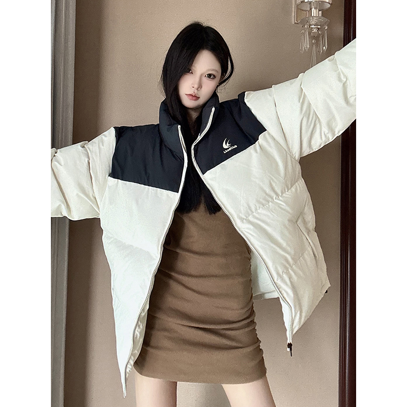 加厚拼色棉服LKOD秋冬