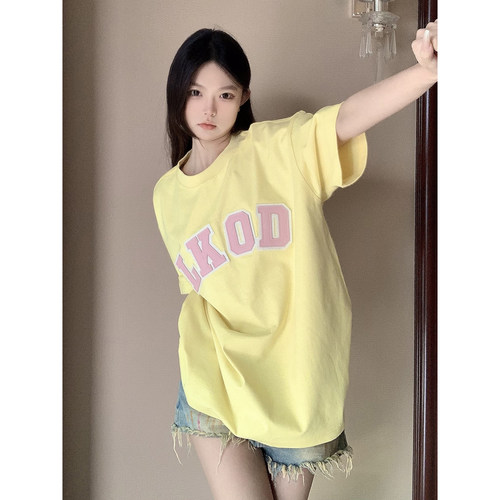 lkod2023新款皮标夏日T恤