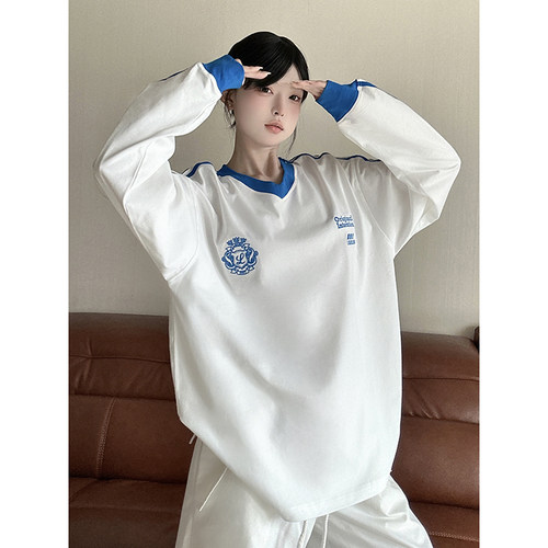 LKOD球衣拼色勋章长袖