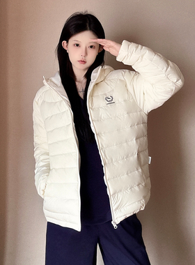 LKSTORE LKOD2025冬季印花羚羊白鸭绒显瘦外套排骨服情侣羽绒服