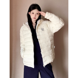 LKSTORE 印花羚羊白鸭绒显瘦外套排骨服情侣羽绒服 LKOD2025冬季