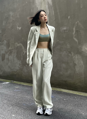 LKSTORE LKOD2022秋冬新款潮牌西装套装男女同款国潮外套夹克西裤