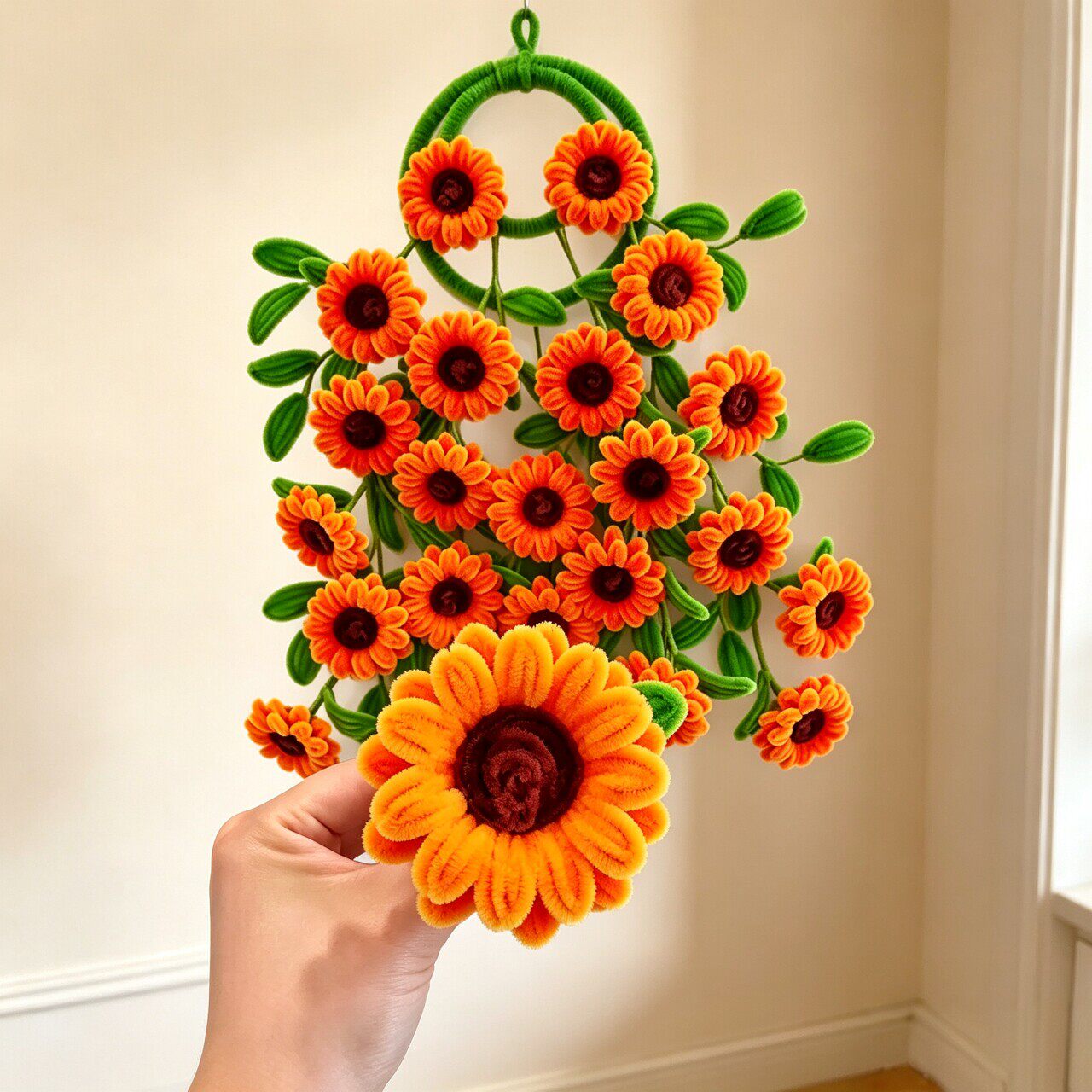 免胶水向日葵花环DIY材料包