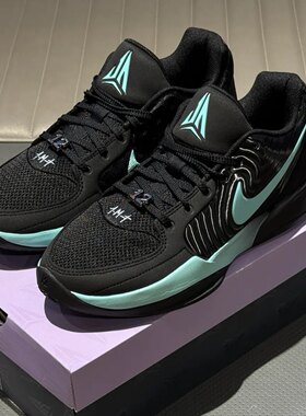 Nike/耐克 Ja 2 黑绿色 莫兰特二代 低帮实战篮球鞋 FD7327-003