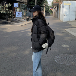 本店实拍新款棉服女冬季韩版学生宽松oversize学院风休闲外套棉衣