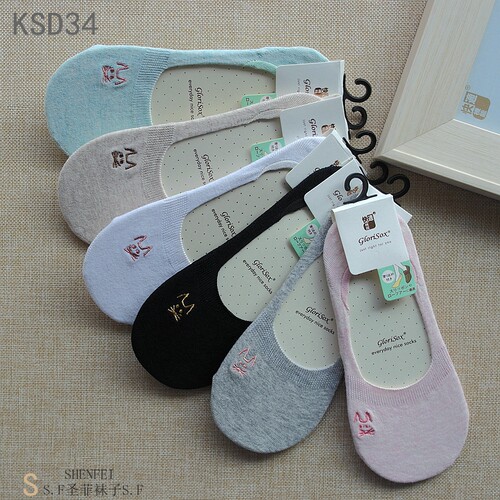 6双包邮快适机能女四季款女船袜