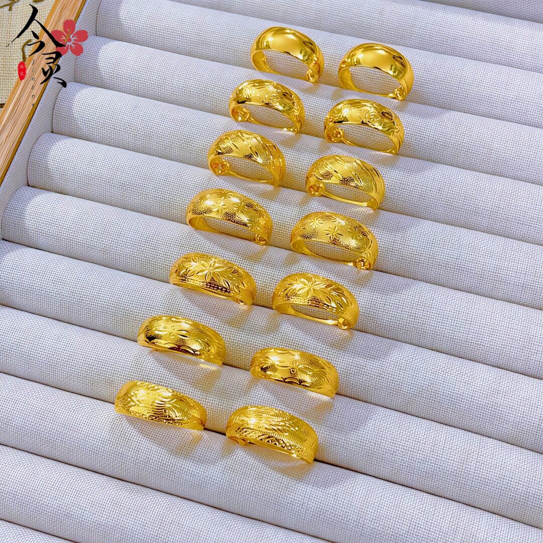 中老年金色龙凤福耳圈